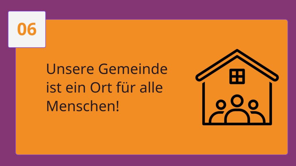Unsere Gemeinde ist ein Ort für alle Menschen!